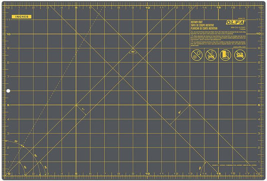 Olfa 12" x 18" Rotary Mat, Grey