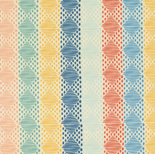 Cadence Stripes - Multi - PER 1/4 YARD