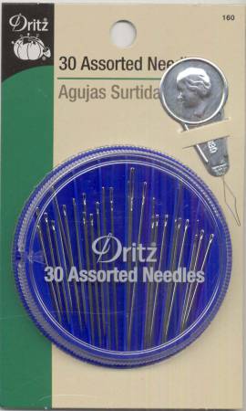 Dritz Assorted Hand Needles with Threader in Dispenser 30ct