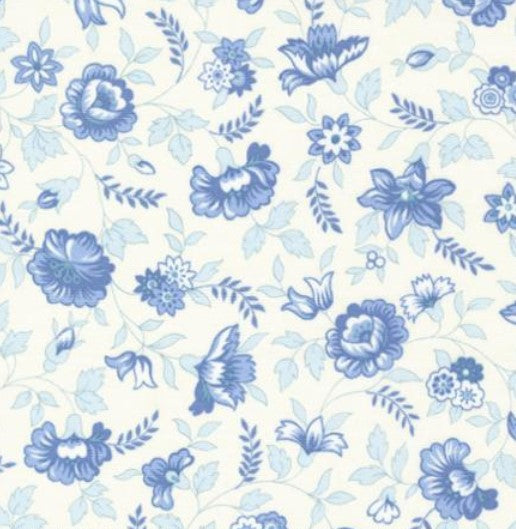 Blueberry Delight - Cream Blueberry Fields - PER 1/4 YARD