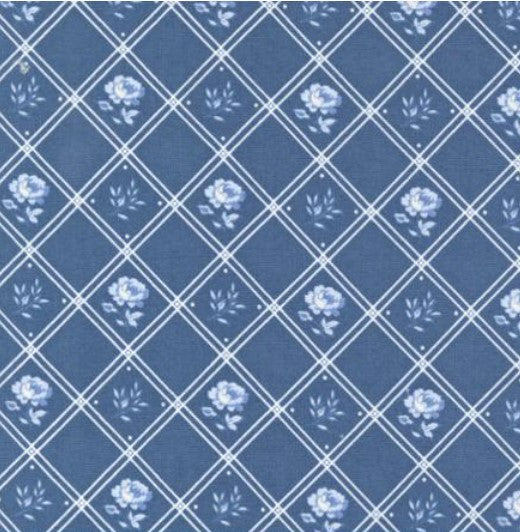 Blueberry Delight - Blueberry Rose - PER 1/4 YARD