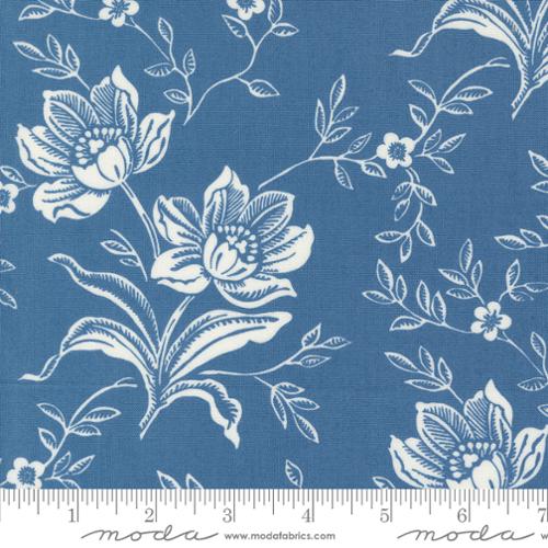 Denim & Daisies - Flower Stem, Denim - PER 1/4 YARD