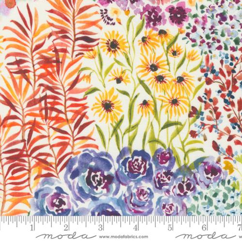 Floribunda - Flower Child Florals, Cloud - PER 1/4 YARD