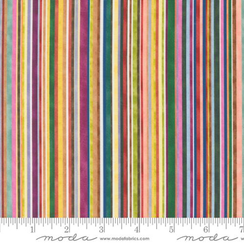 Floribunda - Jive Train Stripes, Rainbow - PER 1/4 YARD