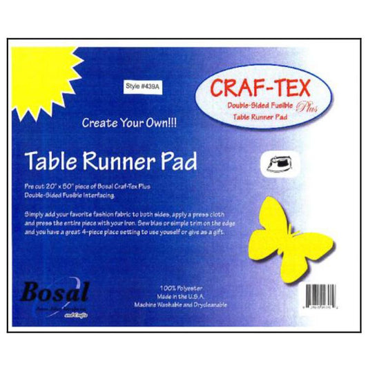 Craf-Tex Table Runner Pad, 20" x 50", Bosal