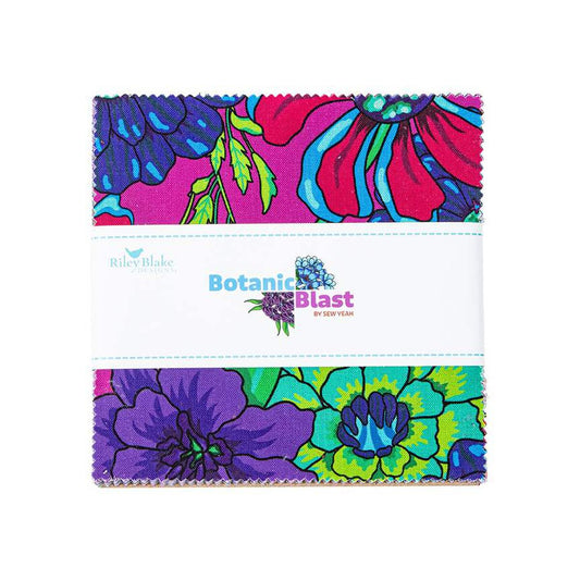 Botanic Blast 5 in Squares, 42pcs