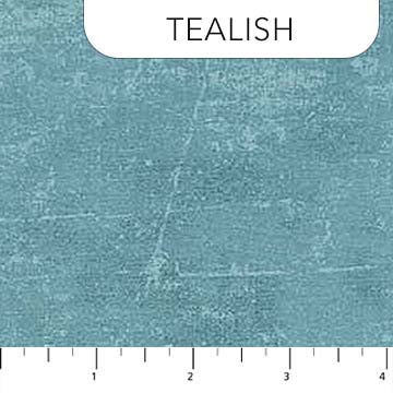 Canvas - Tealish - PER 1/4 YARD