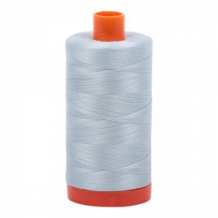 Aurifil Mako Cotton Thread Solid 50wt 1422yds, Light Grey Blue