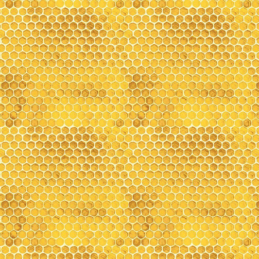 Honey Bee Farm - Honey Comb, Honey - PER 1/4 YARD