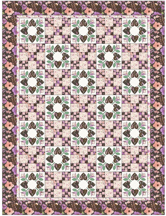 Blooming Lovely Quilt Block 1 (Applique)