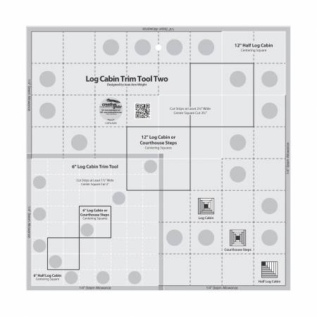 Creative Grids Log Cabin Trim Tool Quilt Ruler