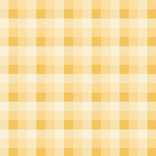 Honey Fusion - Summer Plaid Honey - PER 1/4 YARD