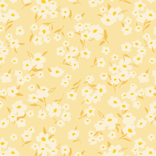 Honey Fusion - Spring Daisies Honey - PER 1/4 YARD