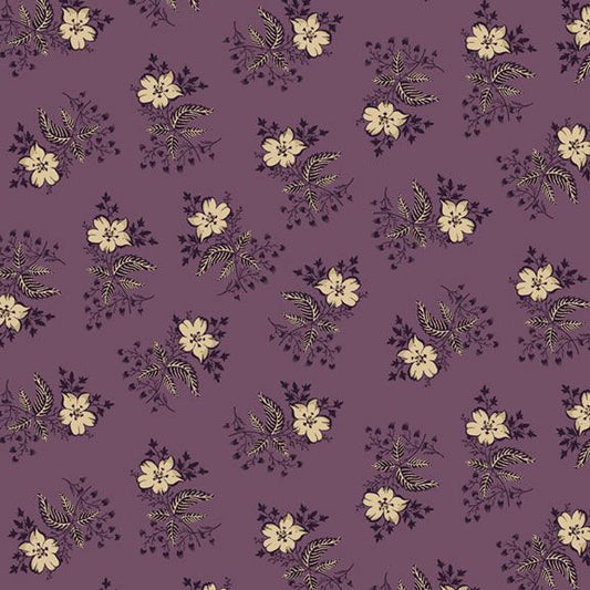 I Love Purple - Floret, Purple - PER 1/4 YARD