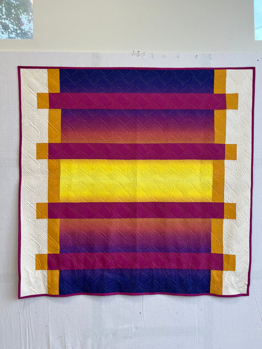 Tradewinds Ombre Quilt sample 51" x 50"