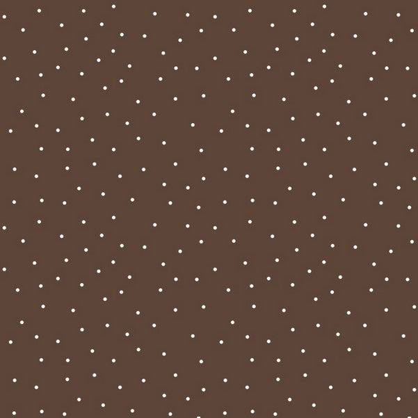 Kimberbell Basics - Tiny Dots, Brown - PER 1/4 YARD