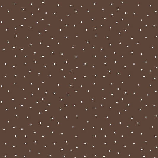 Kimberbell Basics - Tiny Dots, Brown - PER 1/4 YARD