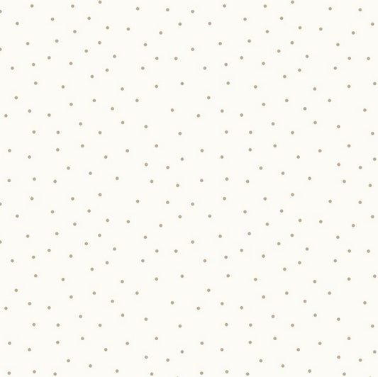Kimberbell Basics - Tiny Dots, Cream/Taupe - PER 1/4 YARD