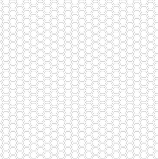 Kimberbell Basics - Honeycomb, Grey - PER 1/4 YARD