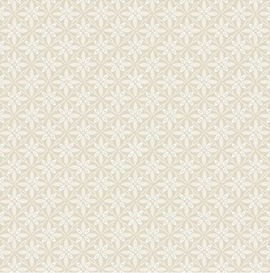 Kimberbell Basics - Tufted, Cream/Taupe - PER 1/4 YARD