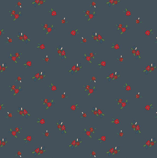 Maven - Bloemenzee Poppy - PER 1/4 YARD