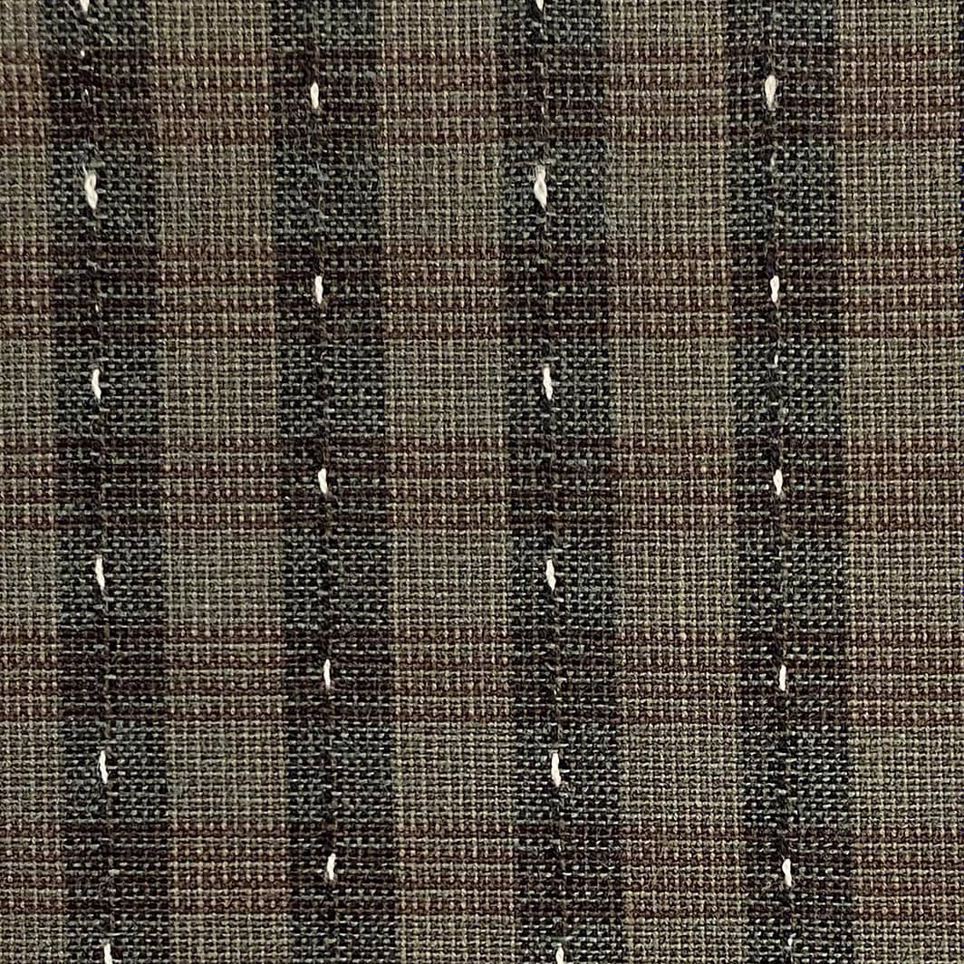 Nikko Indigo Granite - Green Brown Plaid 4965 - PER 1/4 YARD