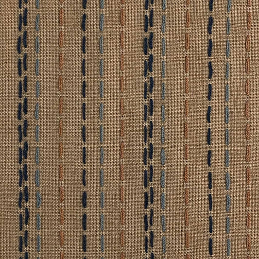 Nikko Geo - Stitches, Tan - PER 1/4 YARD