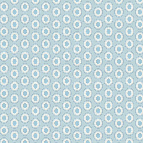 Oval Elements - Powder Blue - PER 1/4 YARD