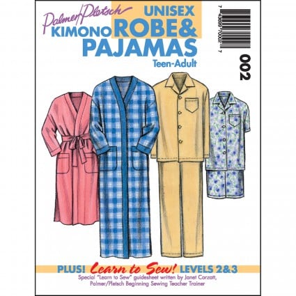 Unisex Kimono Robe & Pajamas Pattern