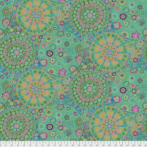 Kaffe Fassett Collective - Millefiore, Jade - PER 1/4 YARD