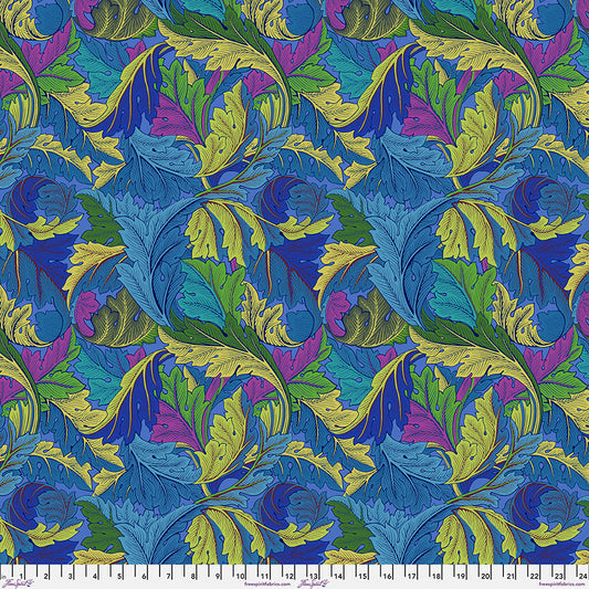 Kaffe x Morris - Acanthus Cobalt - PER 1/4 YARD