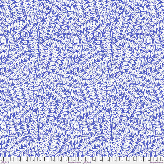 Kaffe x Morris - Brances Blue - PER 1/4 YARD