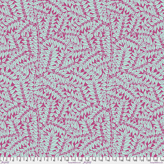 Kaffe x Morris - Branches Magenta - PER 1/4 YARD