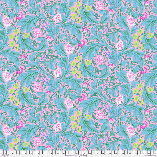 Kaffe x Morris - Leicester Aqua - PER 1/4 YARD