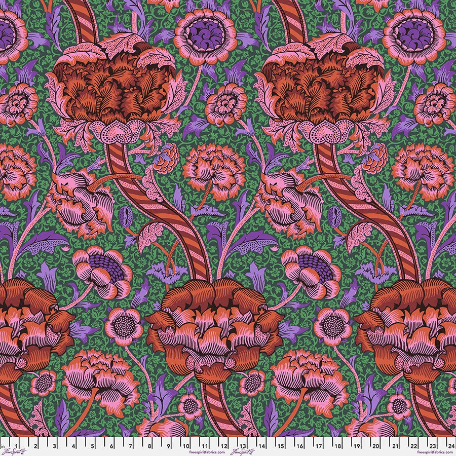 Kaffe x Morris - Wandle Red - PER 1/4 YARD