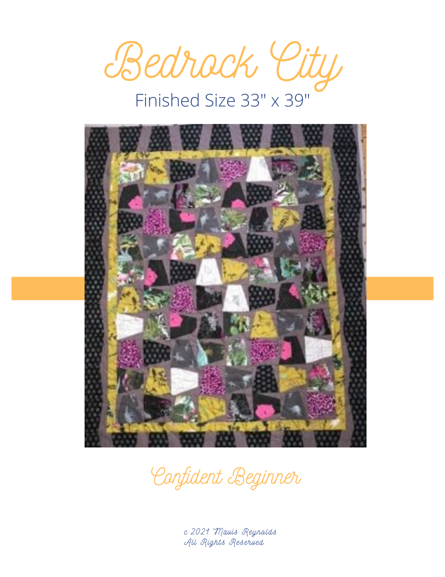 Bedrock City Baby Quilt - Digital Pattern