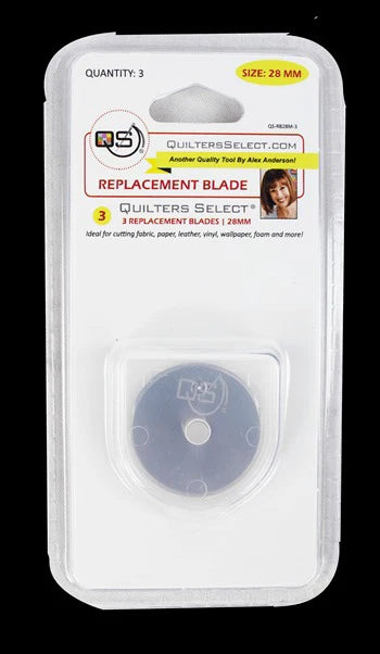 Quilters Select Replacement Rotary Blades, 28mm, 3