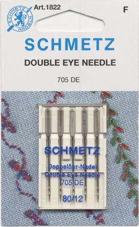 Schmetz Double Eye Topstitch Machine Needle Size 12/80