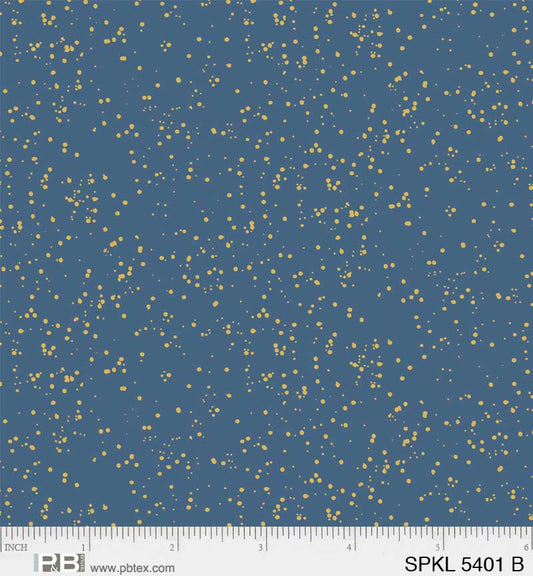 Sparkle - Blue/Gold - PER 1/4 YARD