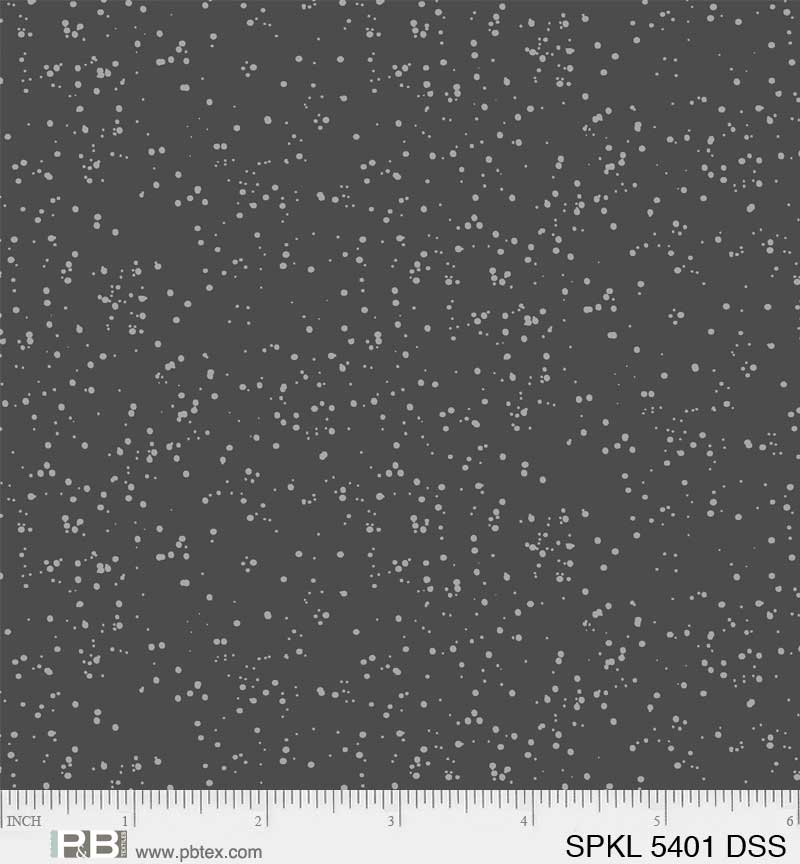 Sparkle - Dark Grey/Silver - PER 1/4 YARD