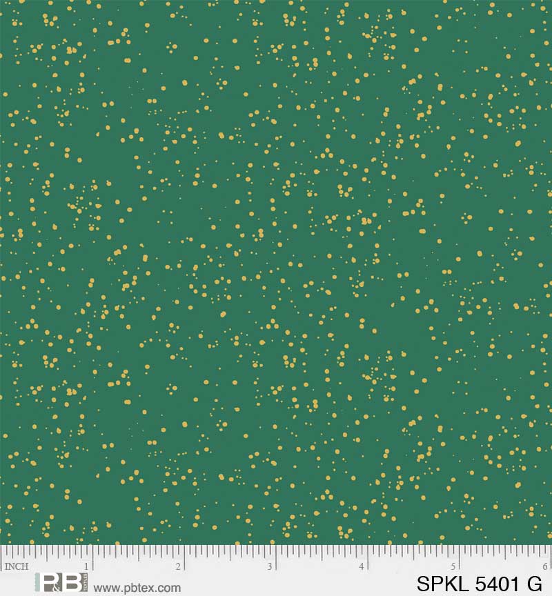 Sparkle - Green/Gold - PER 1/4 YARD