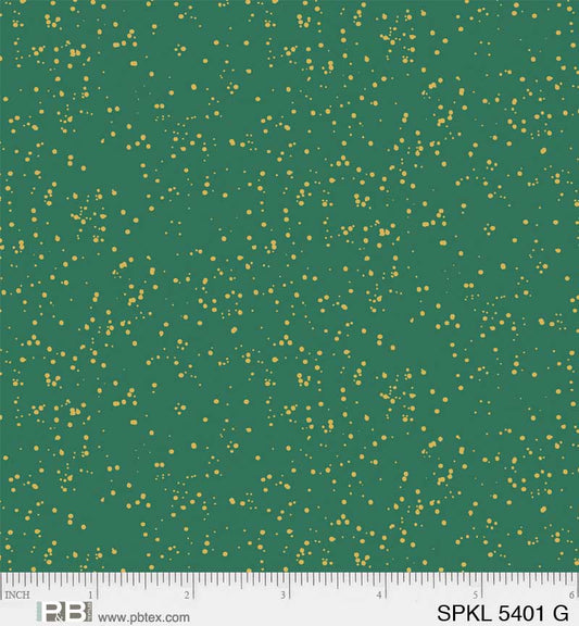 Sparkle - Green/Gold - PER 1/4 YARD