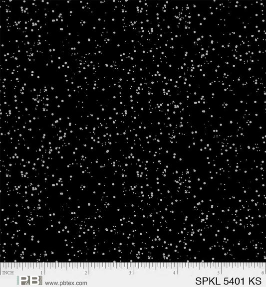 Sparkle - Black/Silver - PER 1/4 YARD