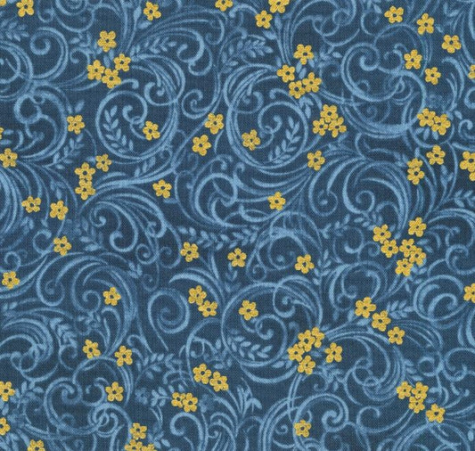 Poppy Hill - Denim - PER 1/4 YARD