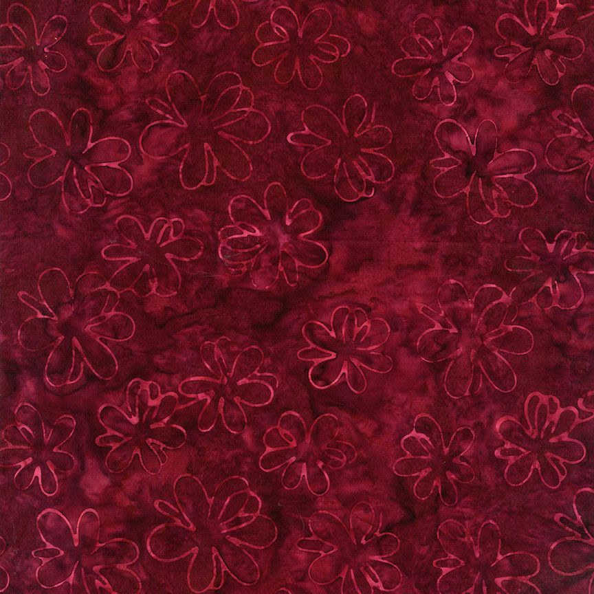 Tonga Cider - Tossed Flowers (Wine) - PER 1/4 YARD