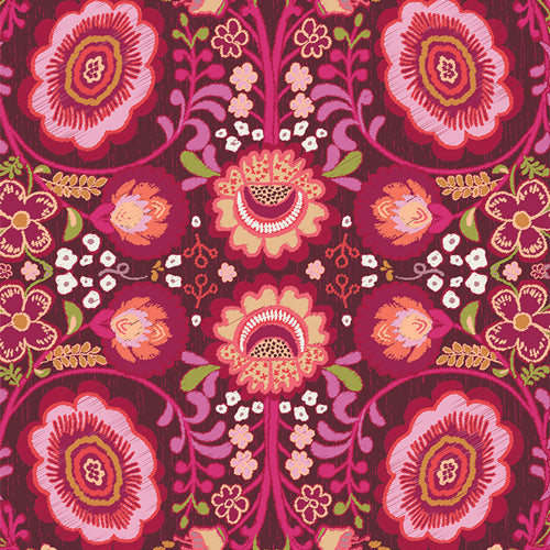 La Vie en Rose - Khokhloma One - PER 1/4 YARD