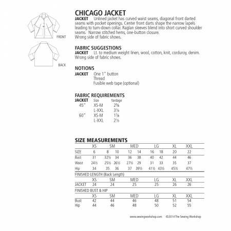 Chicago Jacket Pattern