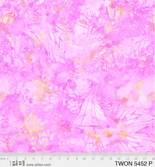 Tiny Wonders - Pink Watercolor - PER 1/4 YARD