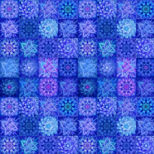 Dream Big Tiles - Indigo - PER 1/4 YARD