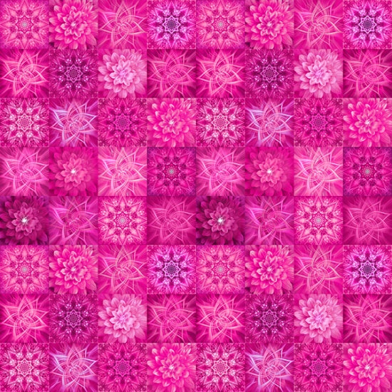 Dream Big Tiles - Magenta - PER 1/4 YARD